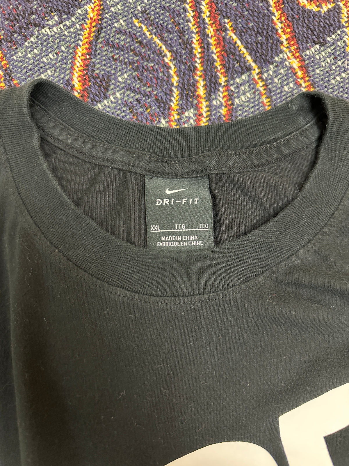 Nike Vintage Tee with Basketball Man Patchwork