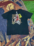 Harley Davidson Vintage Tee with Basketball Man Patchwork