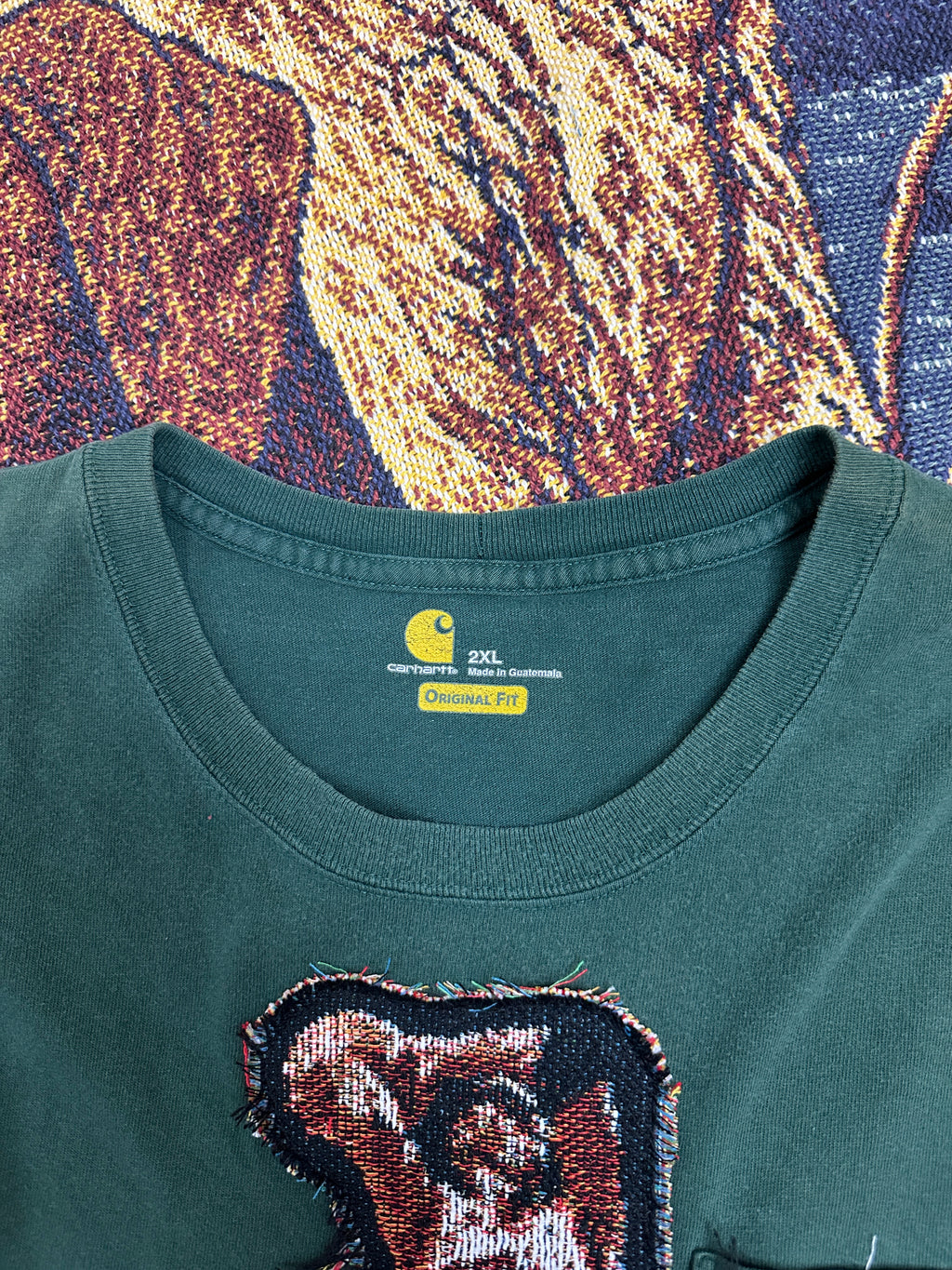 Carhartt Vintage Tee with Basketball Man Patchwork