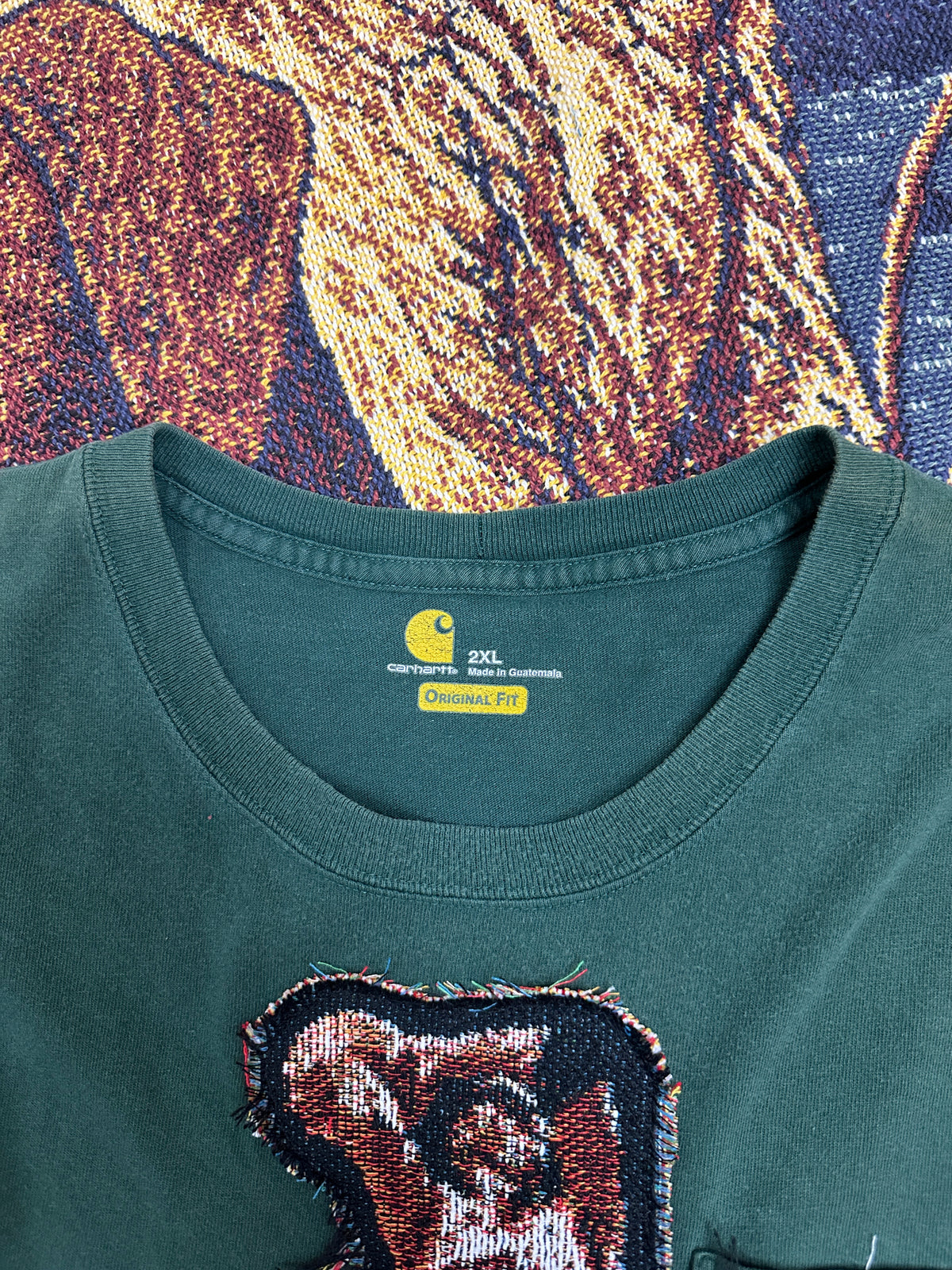 Carhartt Vintage Tee with Basketball Man Patchwork