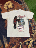 Nascar Vintage Tee with Basketball Man Patchwork