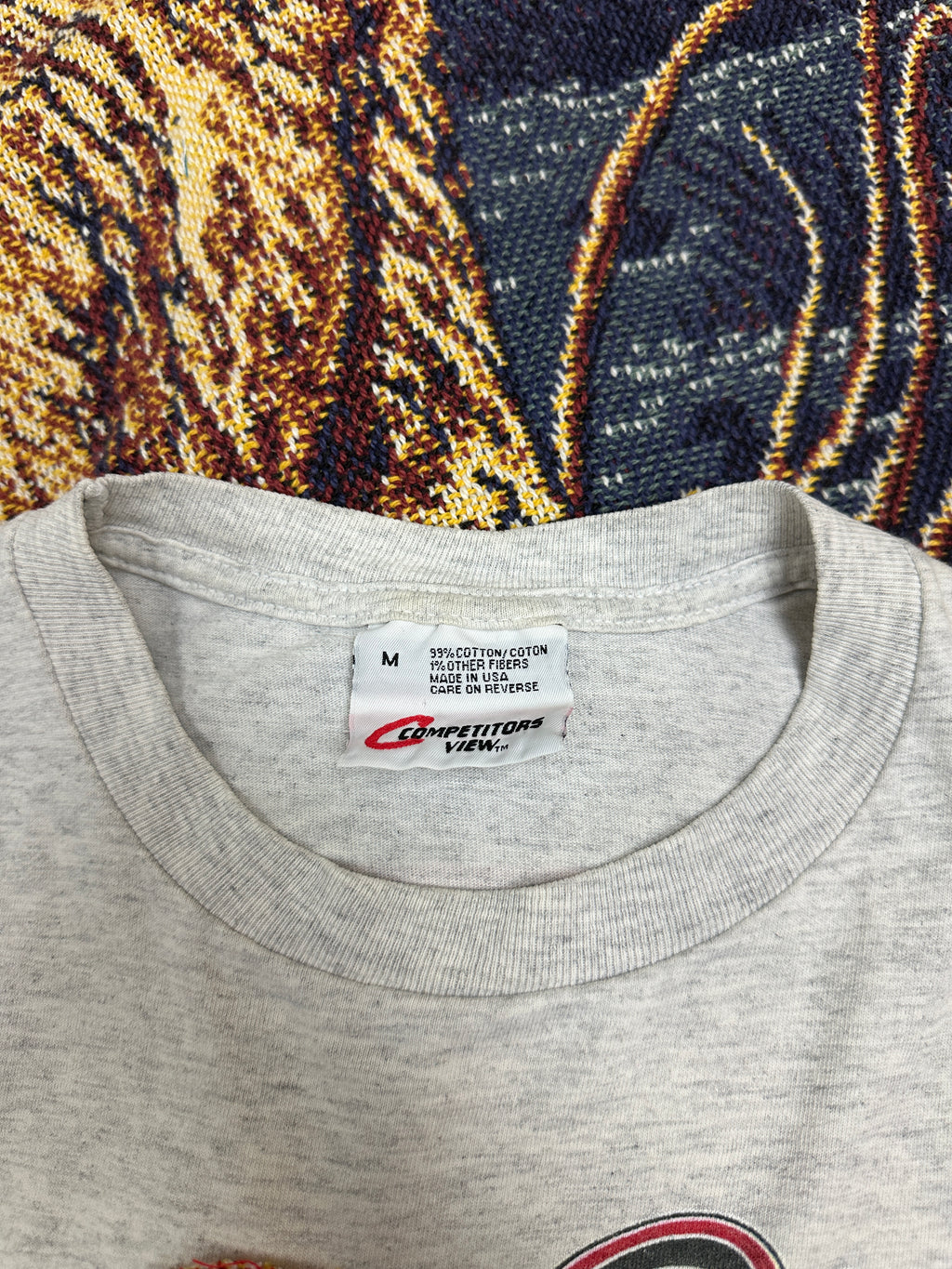 Nascar Vintage Tee with Basketball Man Patchwork