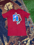 Nike Tee with Baskerball Man Patchwork