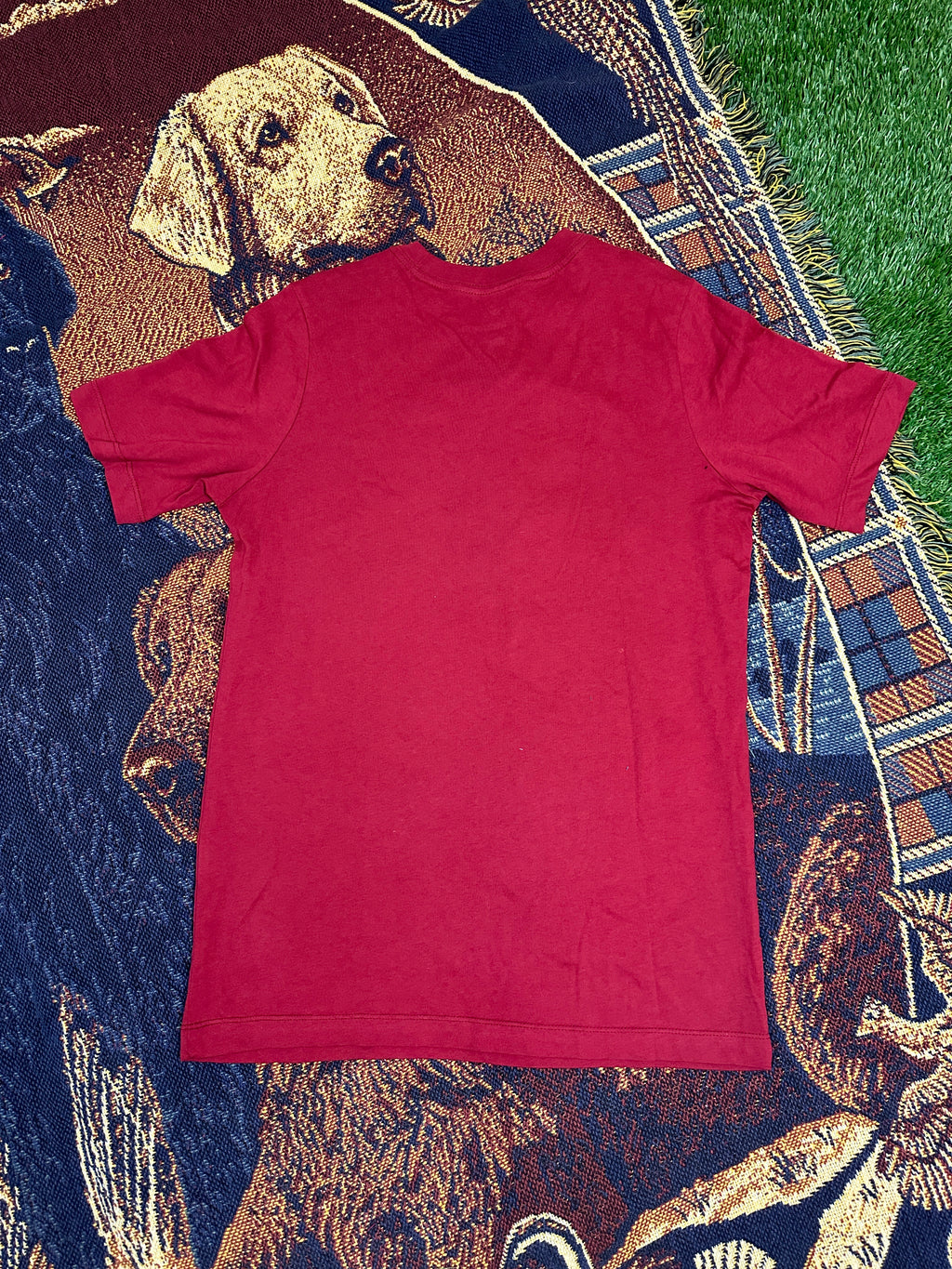 Nike Tee with Baskerball Man Patchwork