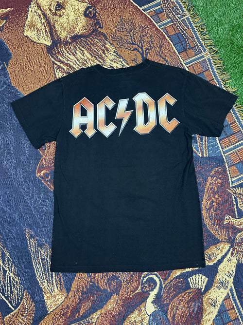 ACDC Vintage Tee with Basketball Man Patchwork