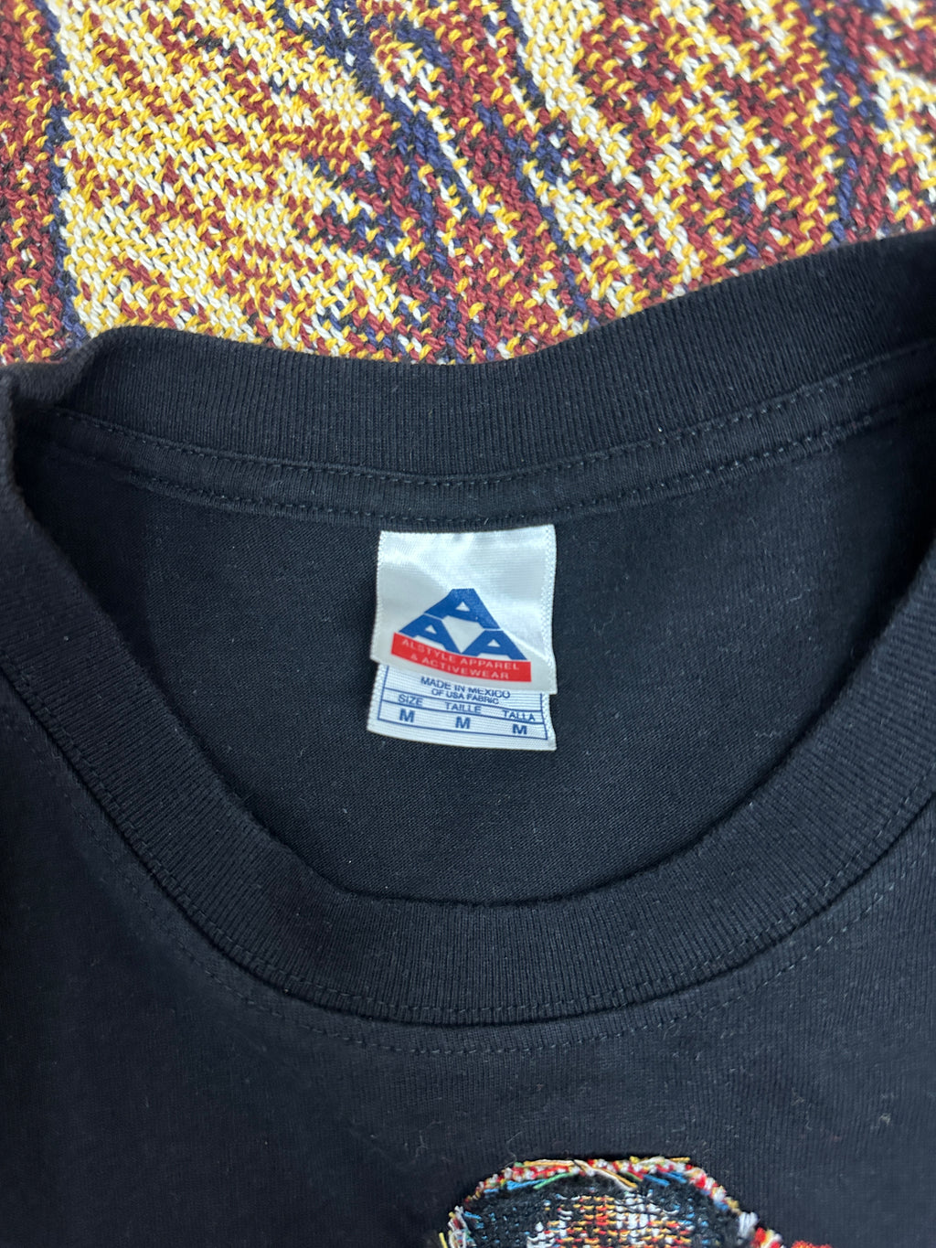 ACDC Vintage Tee with Basketball Man Patchwork