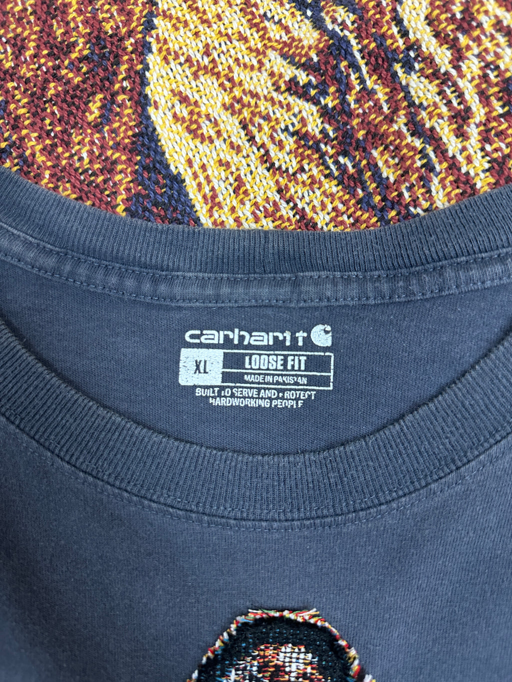 Carhartt Vintage Tee with Basketball Man Patchwork