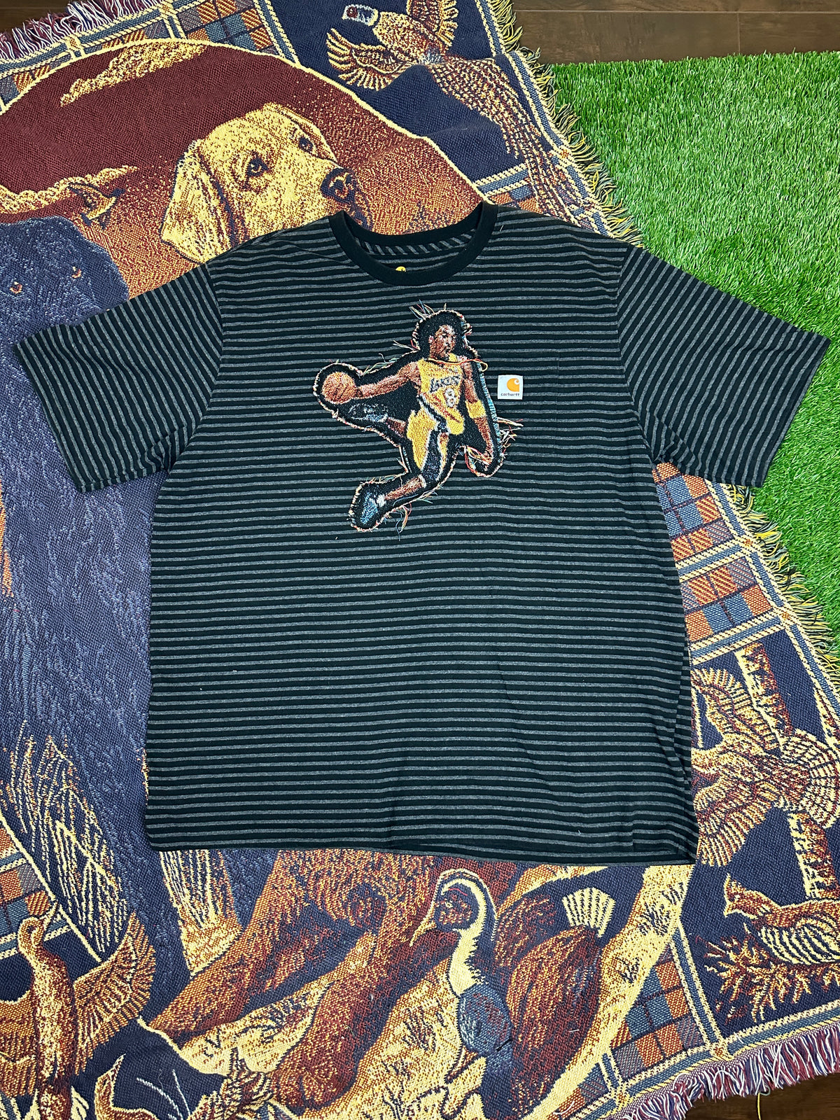 Carhartt Vintage Tee with Basketball Man Patchwork