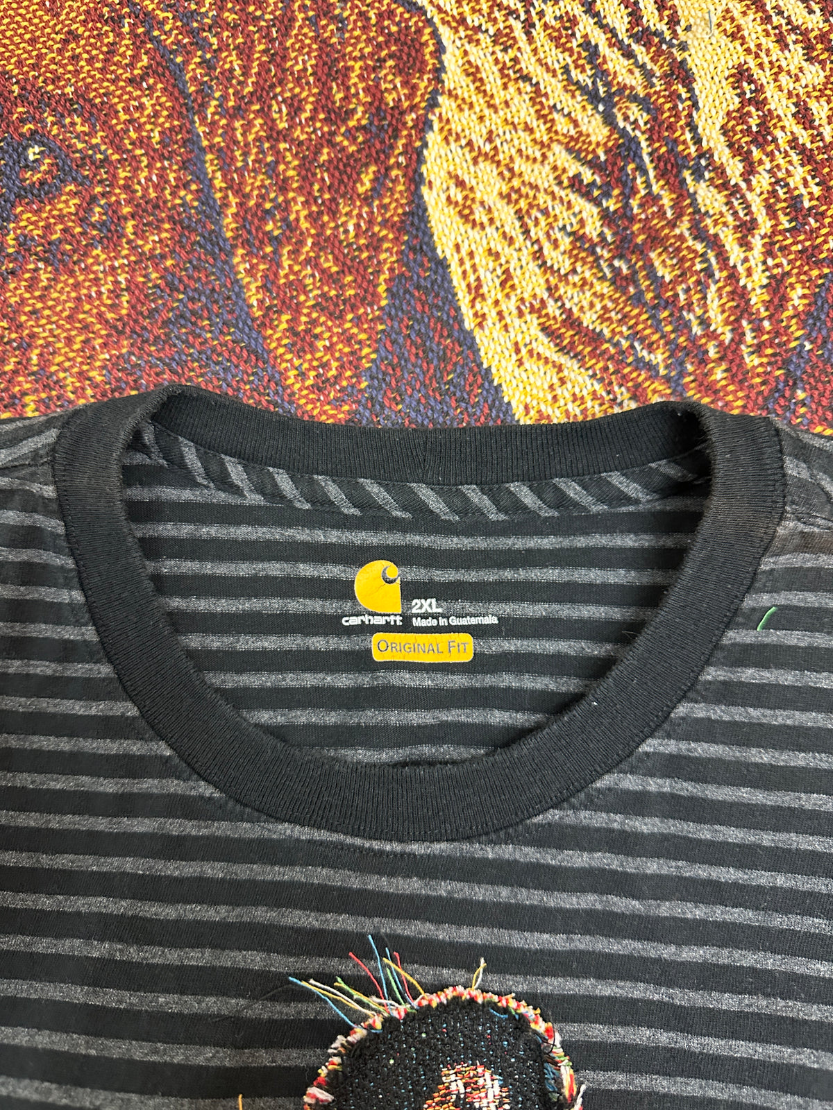 Carhartt Vintage Tee with Basketball Man Patchwork
