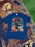 Racing Tee Vintage with Basketball Man Patch