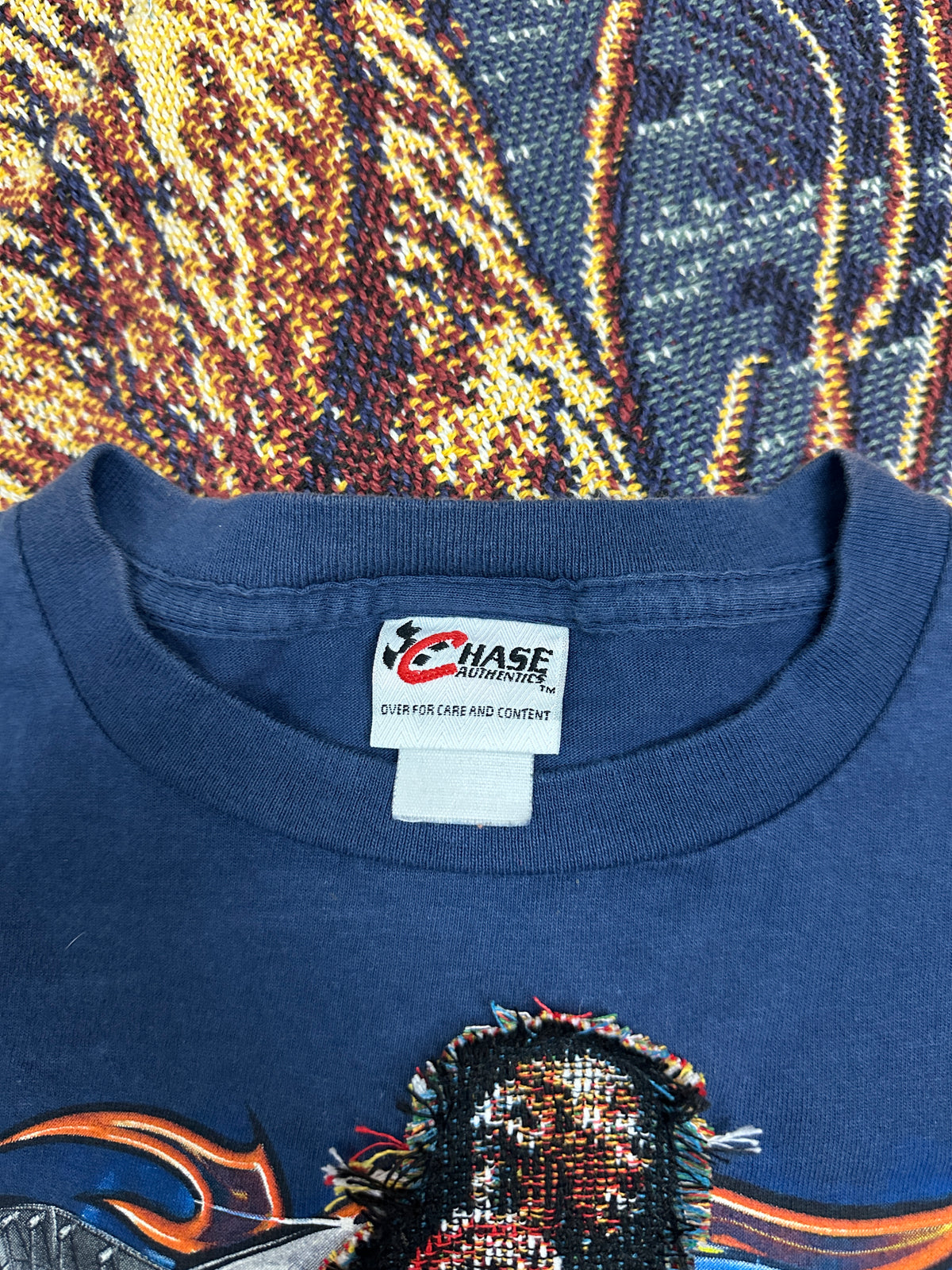 Racing Tee Vintage with Basketball Man Patch