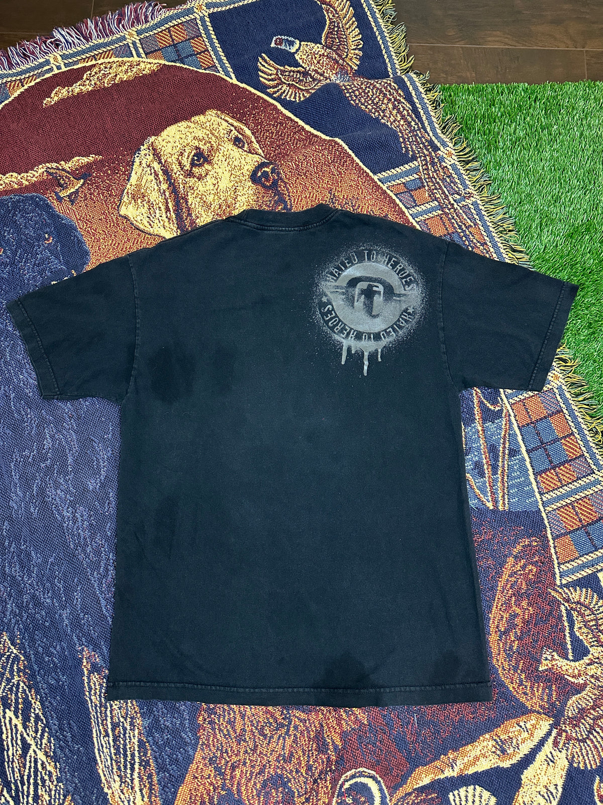 Tapout Tee Vintage with Basketball Man Patchwork