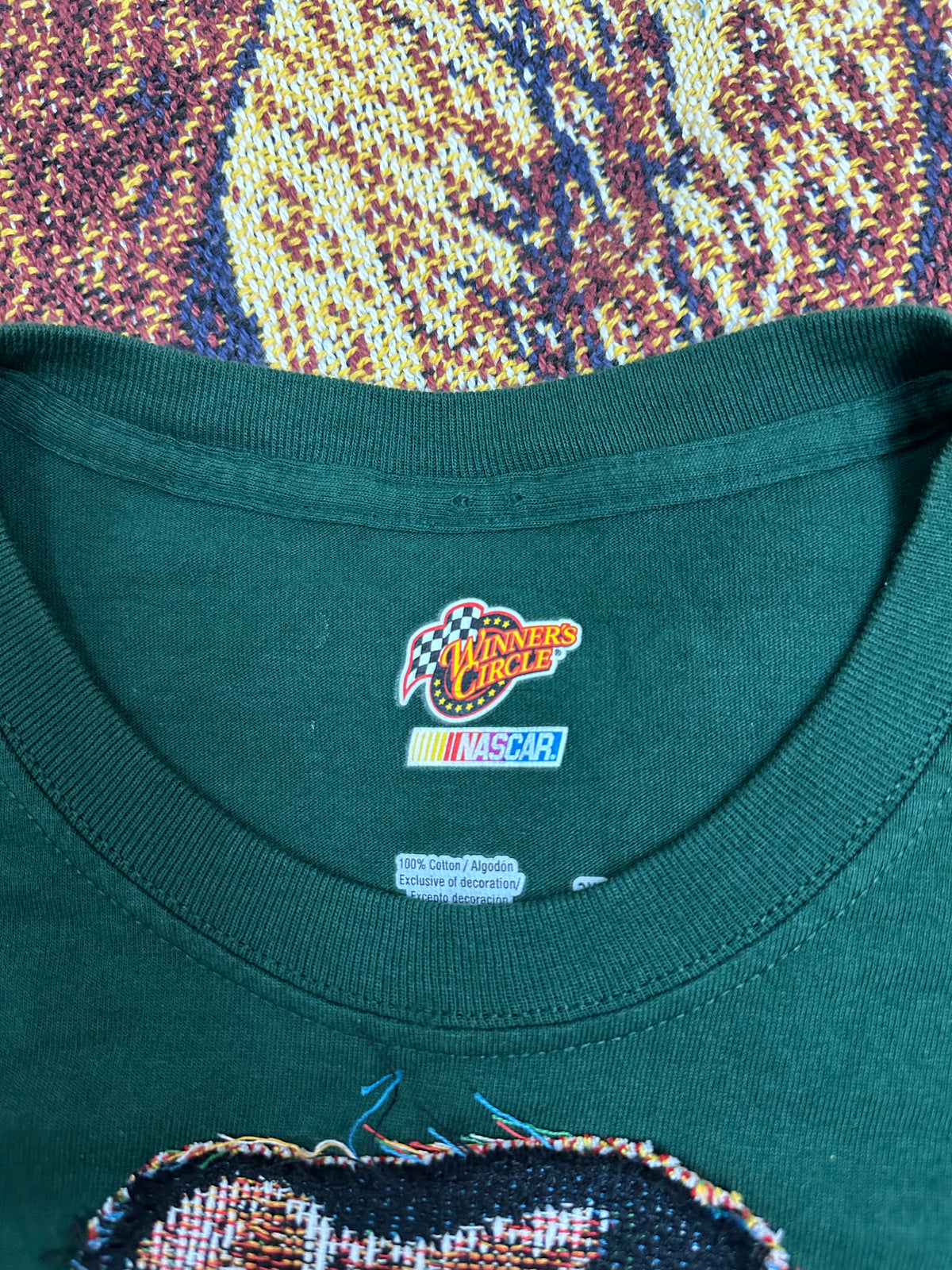 Racing Tee Vintage with Basketball Man Patchwork