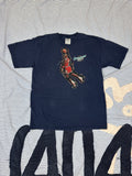 Danger Girl Vintage Tee with Basketball Man Patchwork