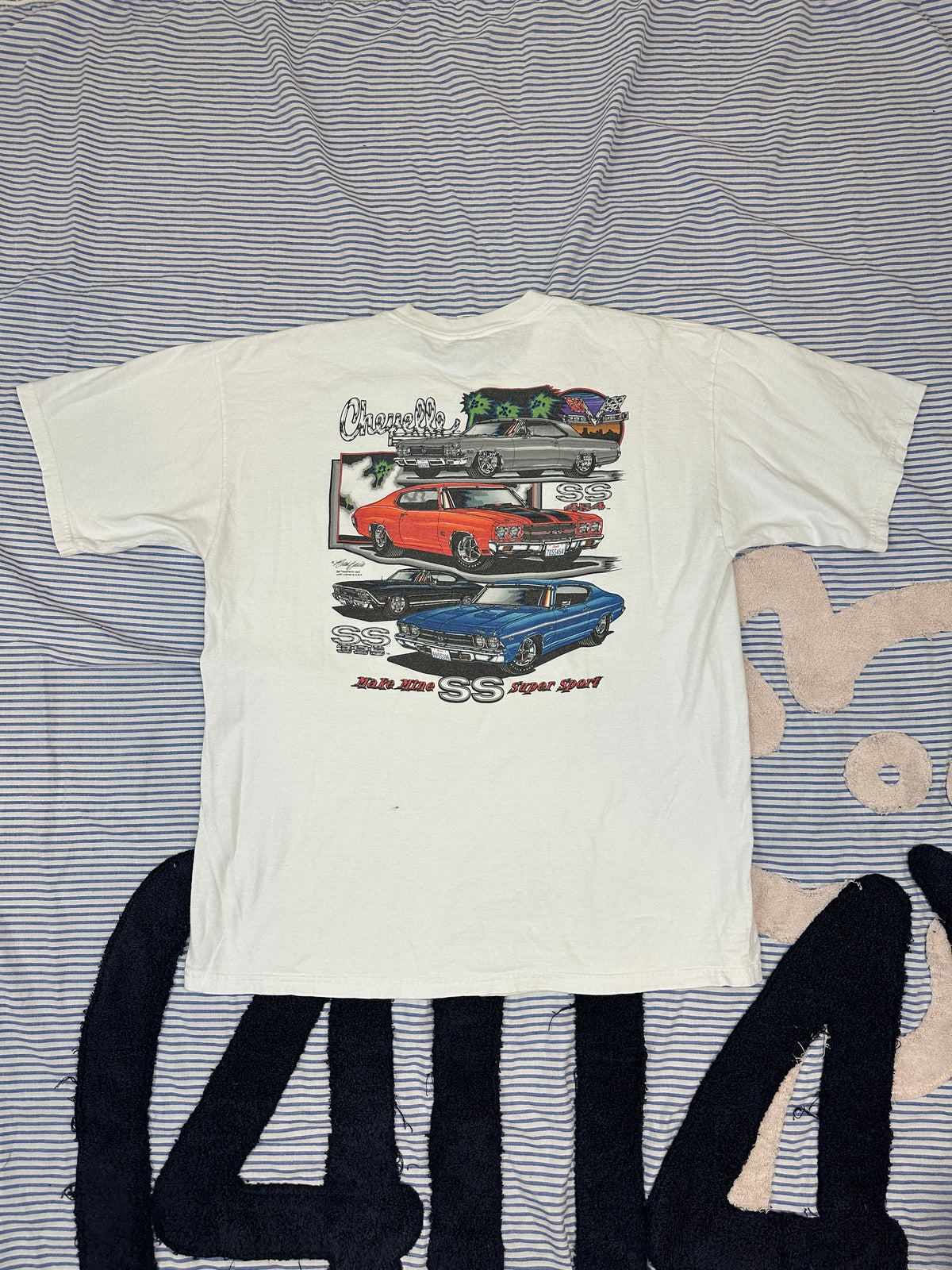 Chevelle Vintage Tee with Basketball Man Patchwork