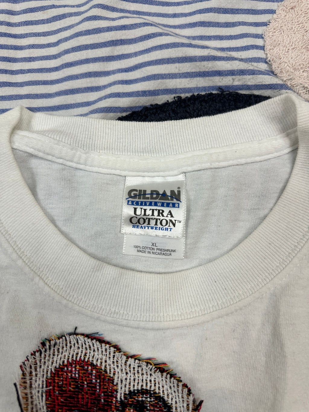 Chevelle Vintage Tee with Basketball Man Patchwork