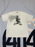 Harley Davidson Vintage Tee with Basketball Man patchwork