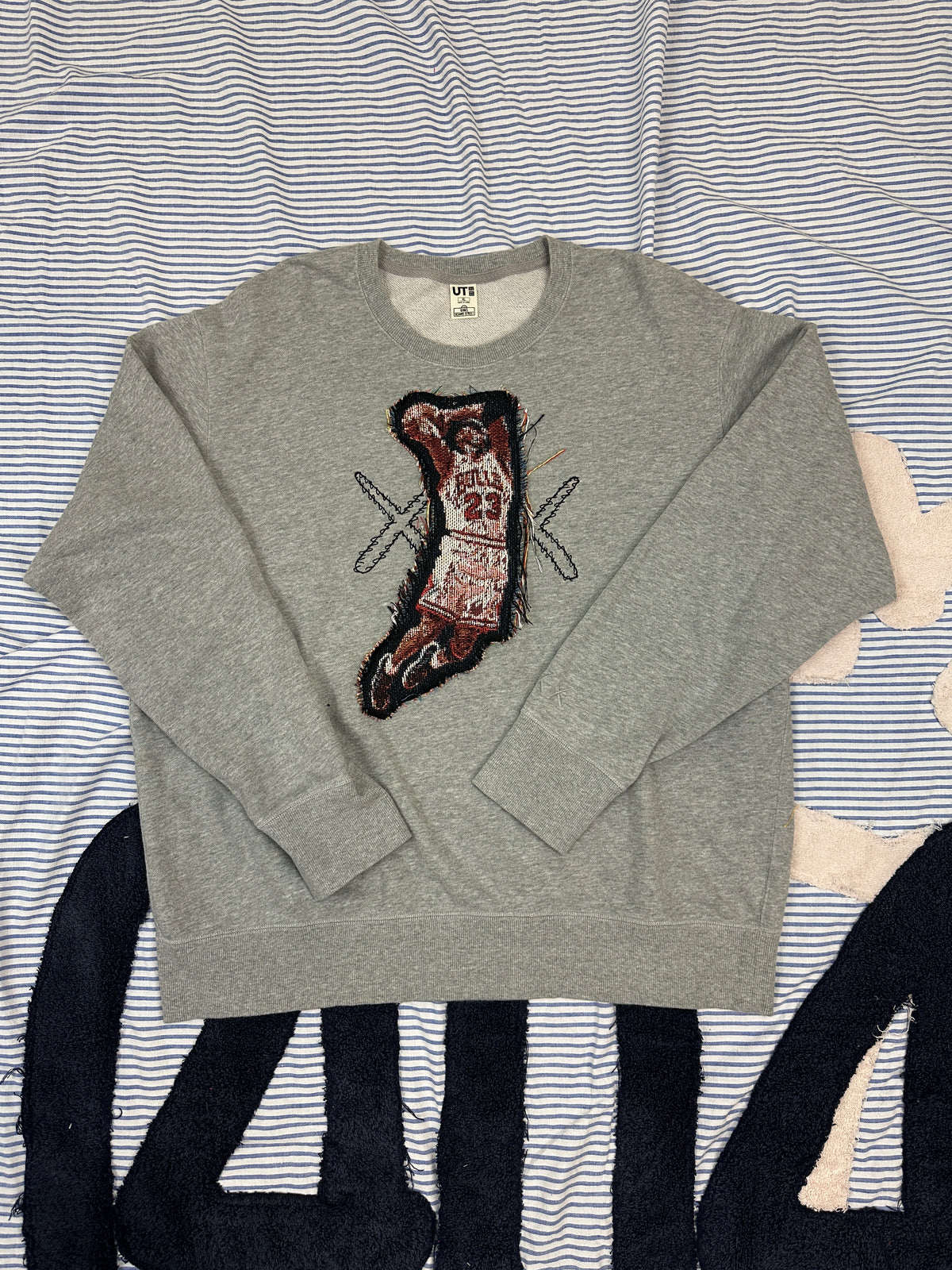 Kaws Vintage Crew with Basketball Man Patch