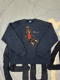 Champion Vintage Crew with Basketball Man Patchwork